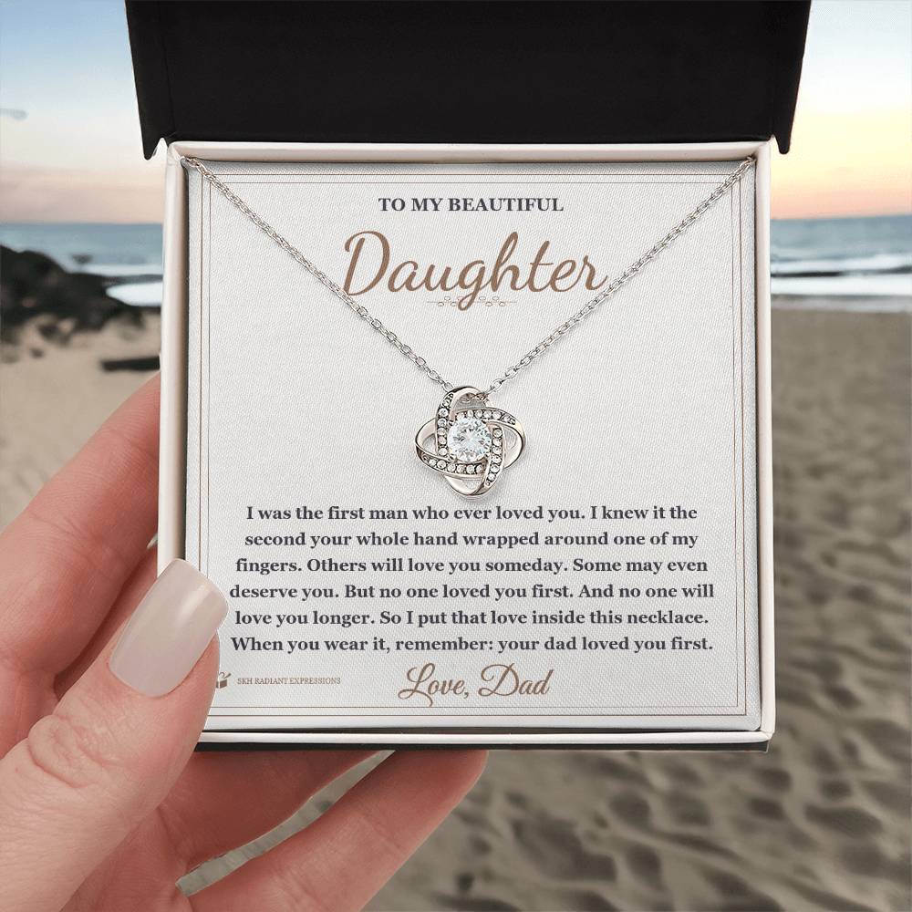 The First Man - Love Knot Necklace for Daughter