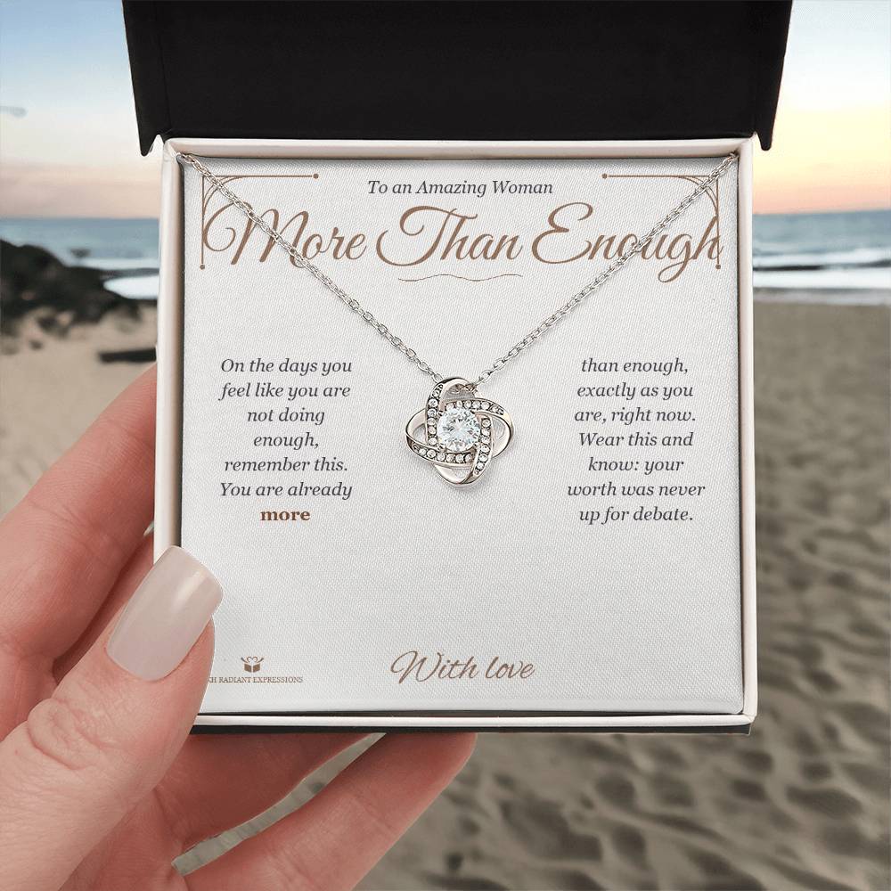 More Than Enough - Love Knot Necklace for Her