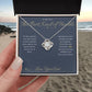 The Best Kind of Trouble - Love Knot Necklace for Niece
