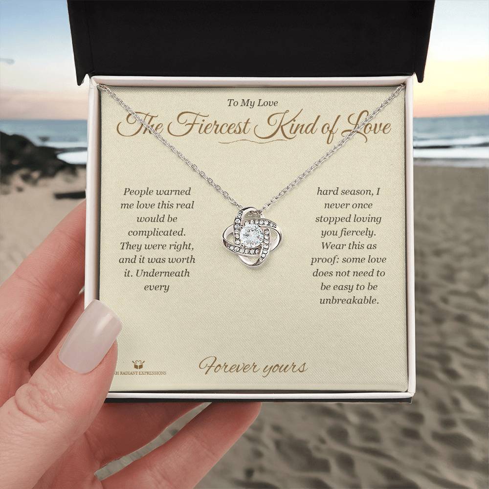 The Fiercest Kind of Love - Love Knot Necklace for Partner
