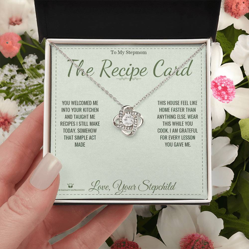 The Recipe Card - Love Knot Necklace for Stepmom