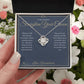 Straighten Your Crown - Love Knot Necklace for Grandson