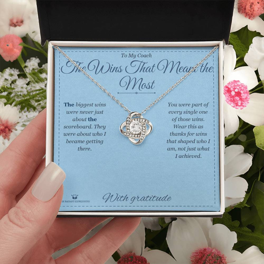 The Wins That Meant the Most - Love Knot Necklace for Coach