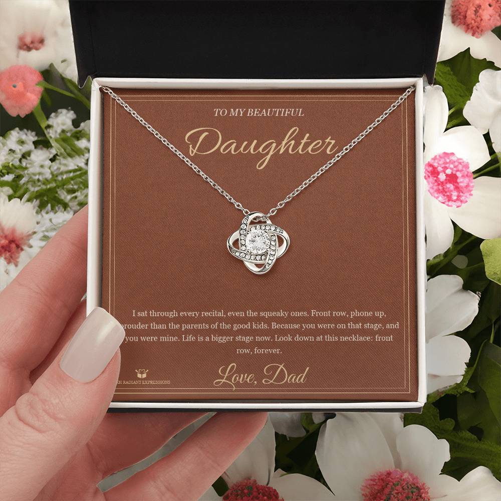 Front Row Forever - Love Knot Necklace for Daughter
