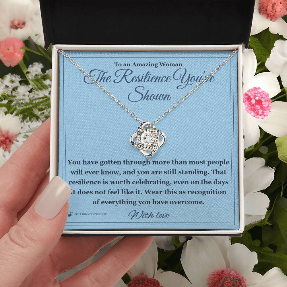 The Resilience You've Shown - Love Knot Necklace for Her