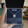 Personalized Love Knot Necklace for mom