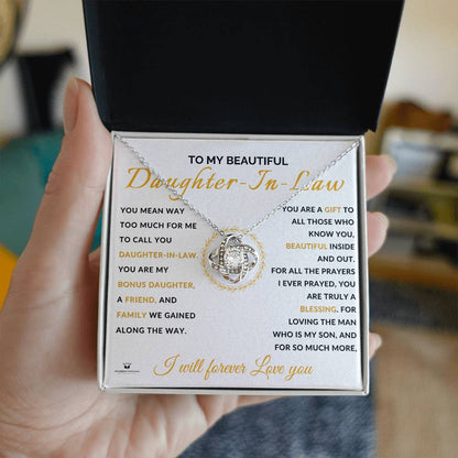 Engraved A Bonus Daughter: A Gift of Love and Family with message for her