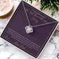The Ink That Tells Your Story - Love Knot Necklace for Daughter