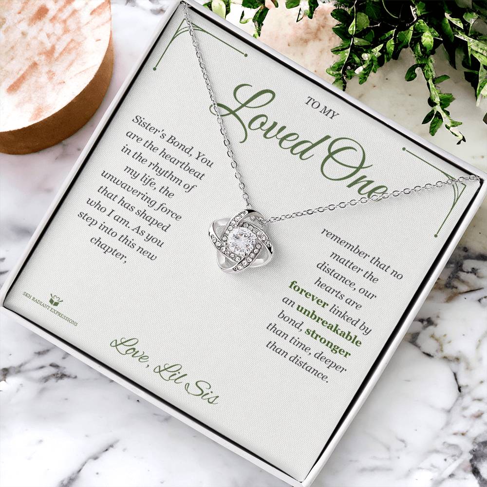 Sister's Bond - Love Knot Necklace for Daughter