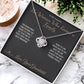The Woman Who Raised a Family - Love Knot Necklace for Grandmother