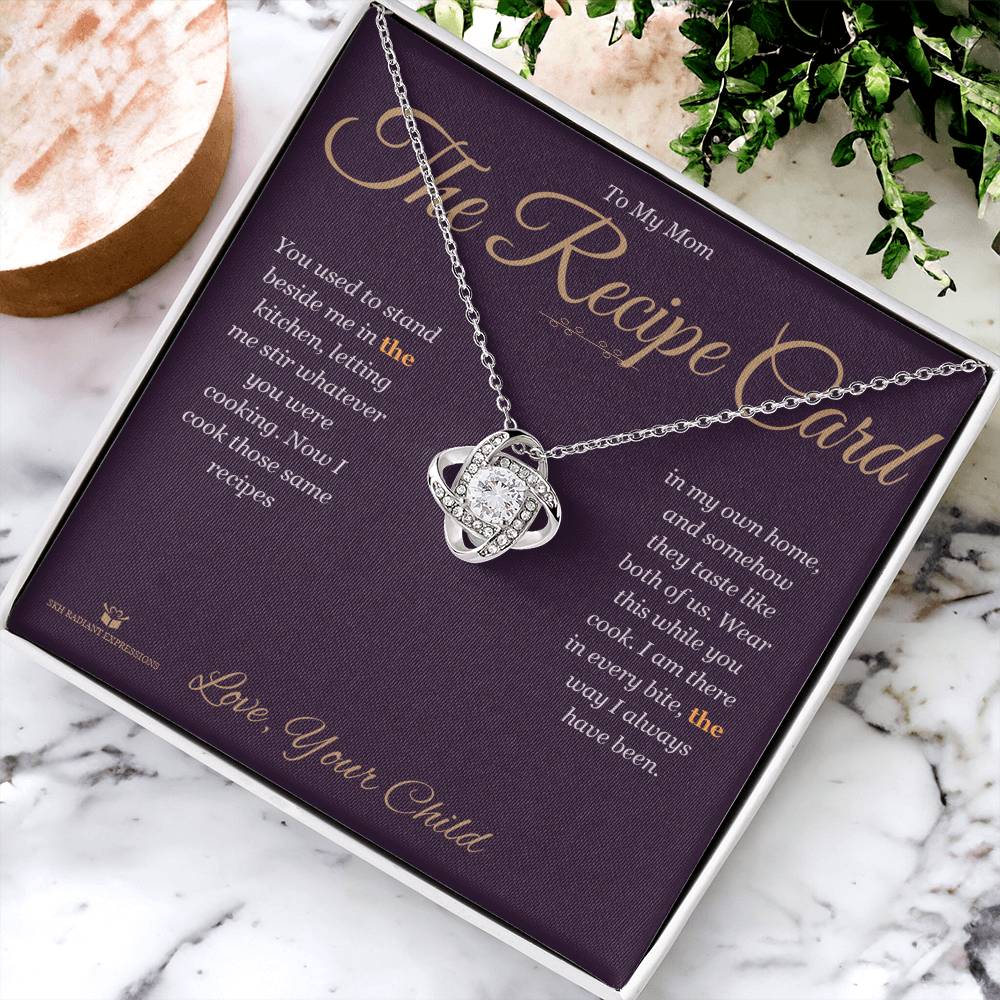 The Recipe Card - Love Knot Necklace for Mom