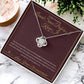 Loved Since Before I Knew It - Love Knot Necklace for Grandmother