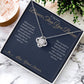 Braver Than You Believe - Love Knot Necklace for Sister - personalized keepsake gift from SKH Radiant Expressions