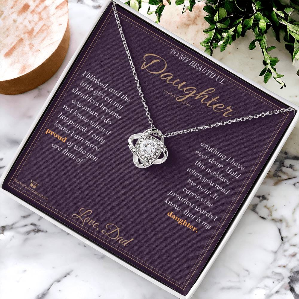 A Woman Now - Love Knot Necklace for Daughter