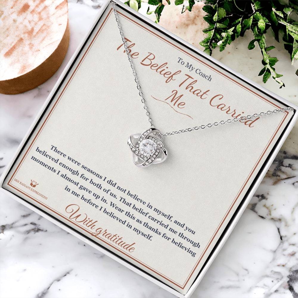 The Belief That Carried Me - Love Knot Necklace for Coach