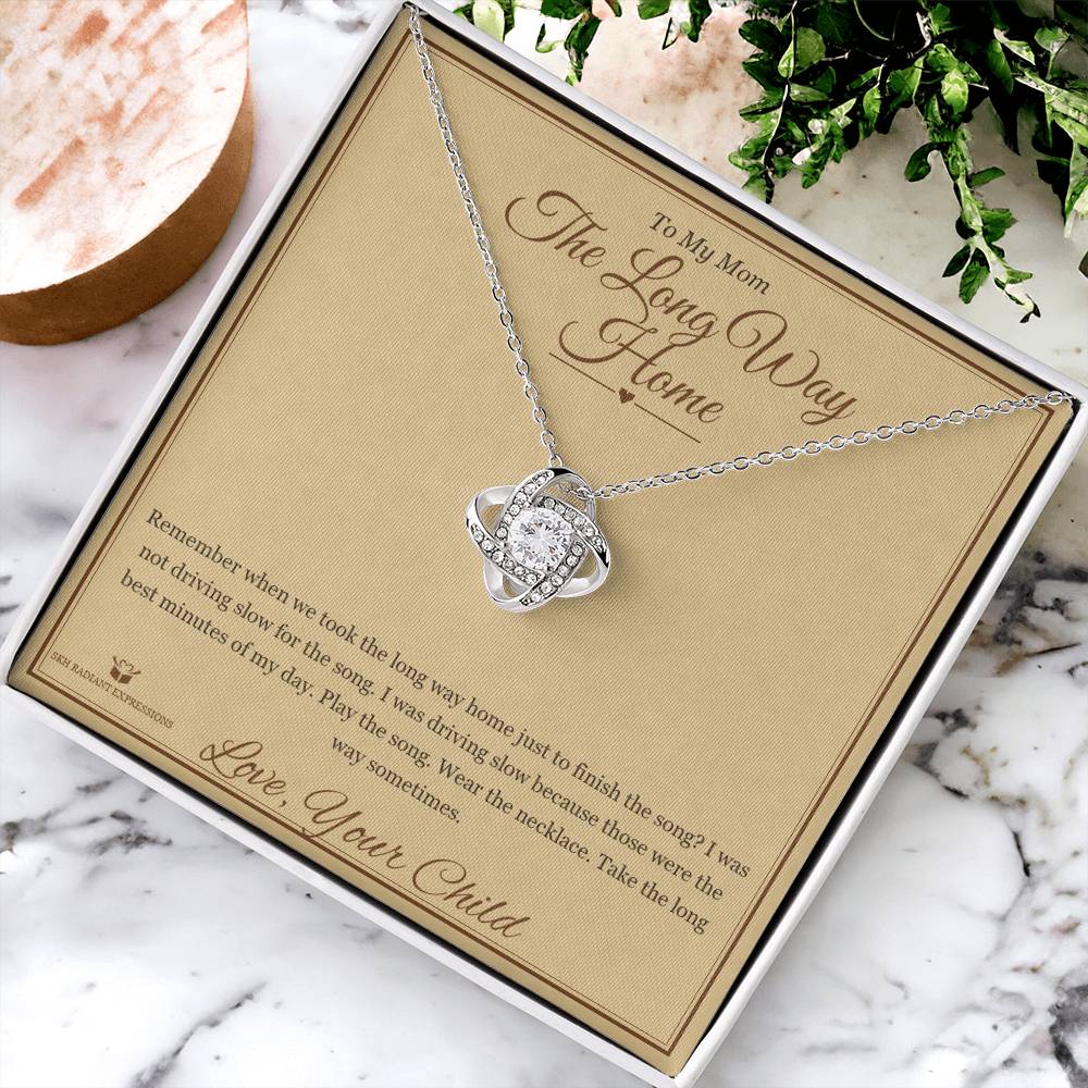 The Long Way Home - Love Knot Necklace for Mom