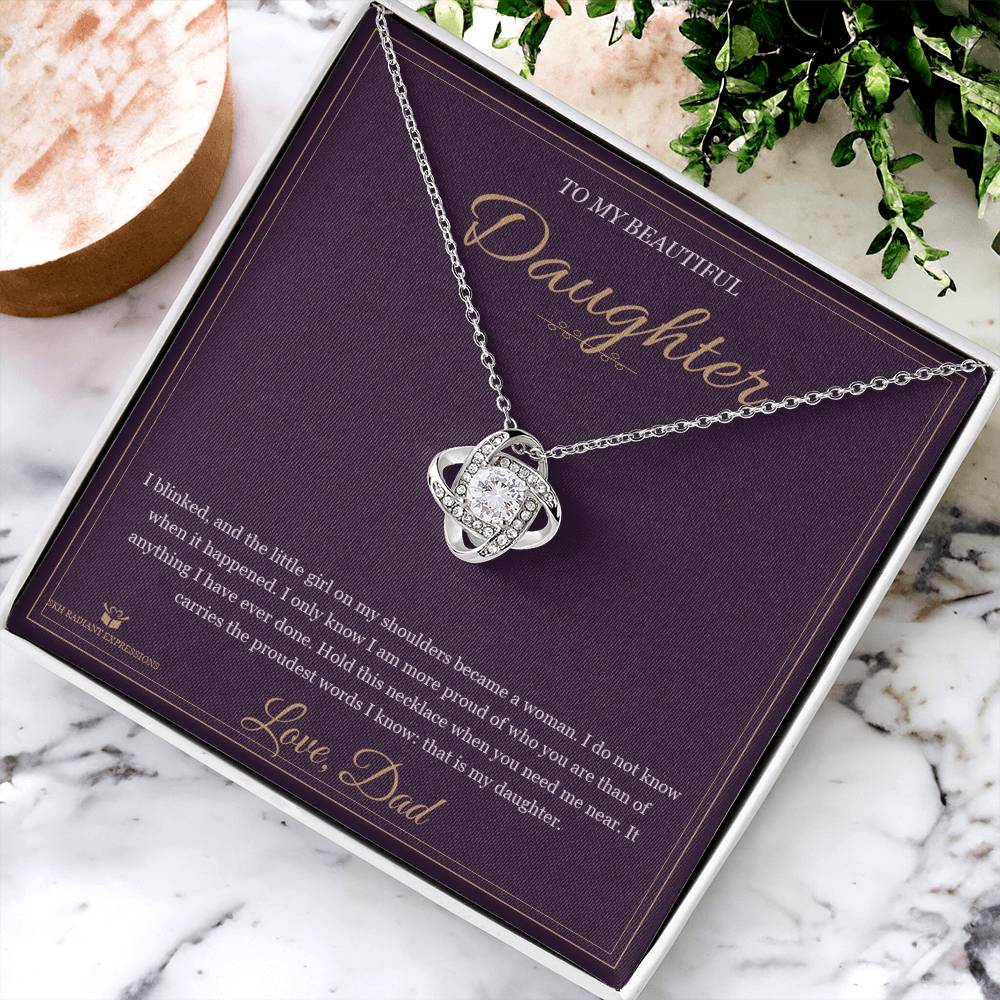 A Woman Now - Love Knot Necklace for Daughter