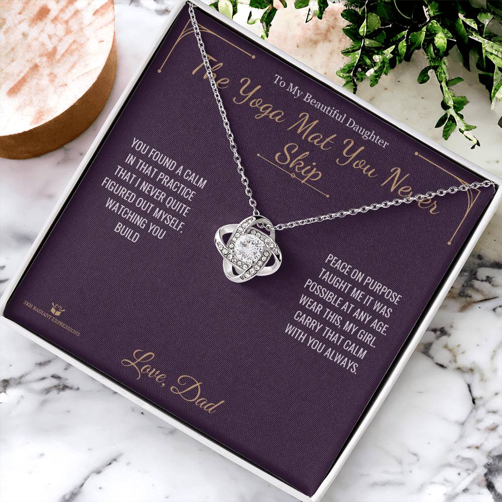 The Yoga Mat You Never Skip - Love Knot Necklace for Daughter