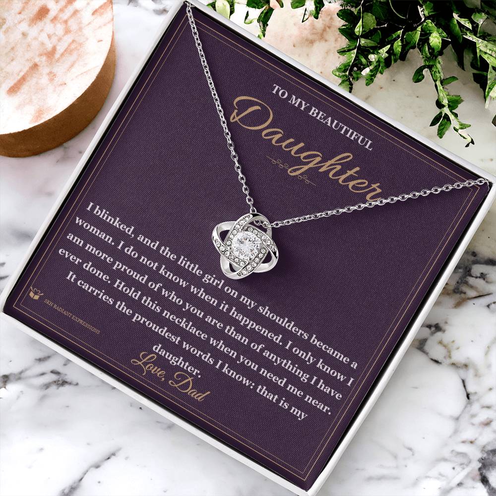 A Woman Now - Love Knot Necklace for Daughter