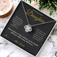 The Night You Were Born - Love Knot Necklace for Daughter