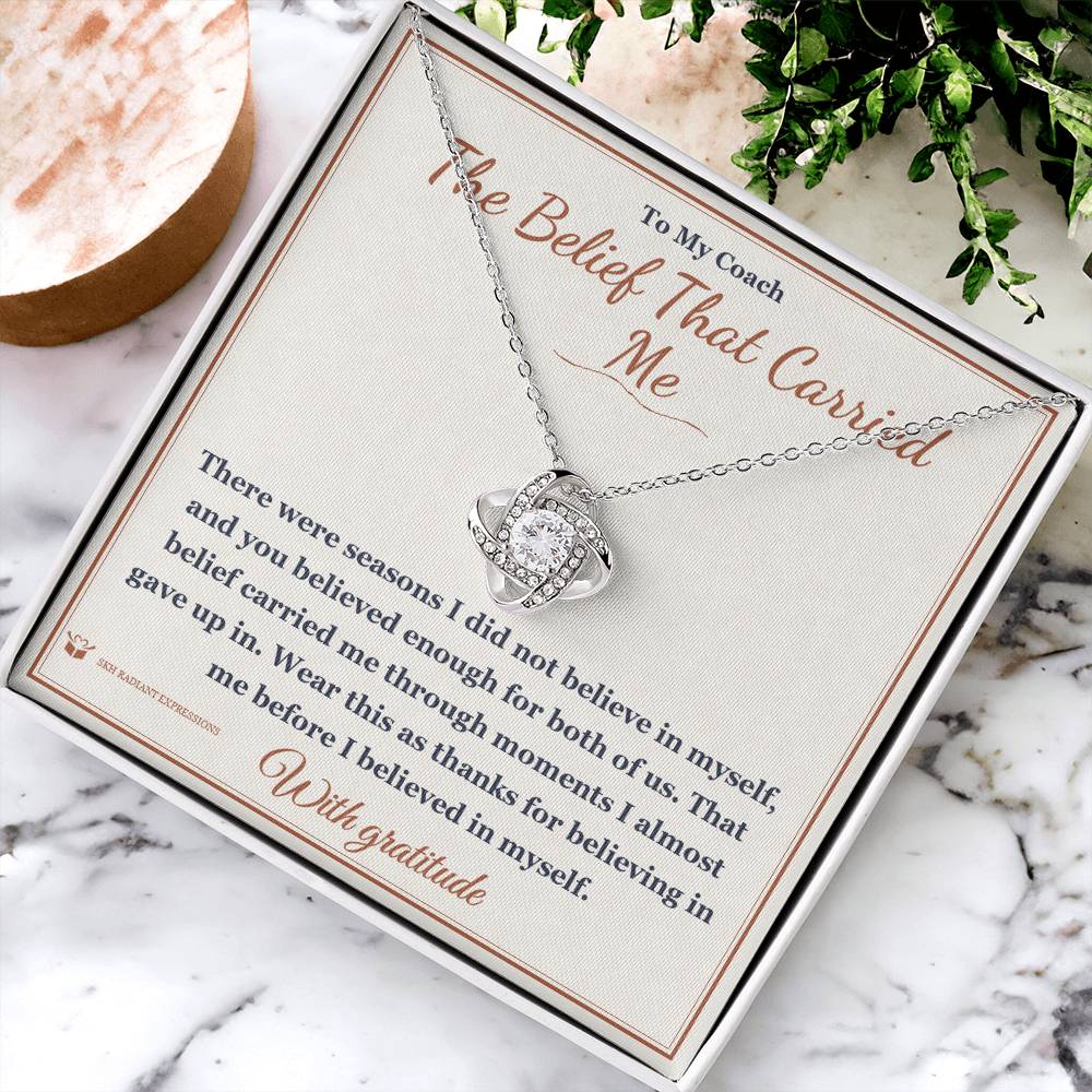 The Belief That Carried Me - Love Knot Necklace for Coach
