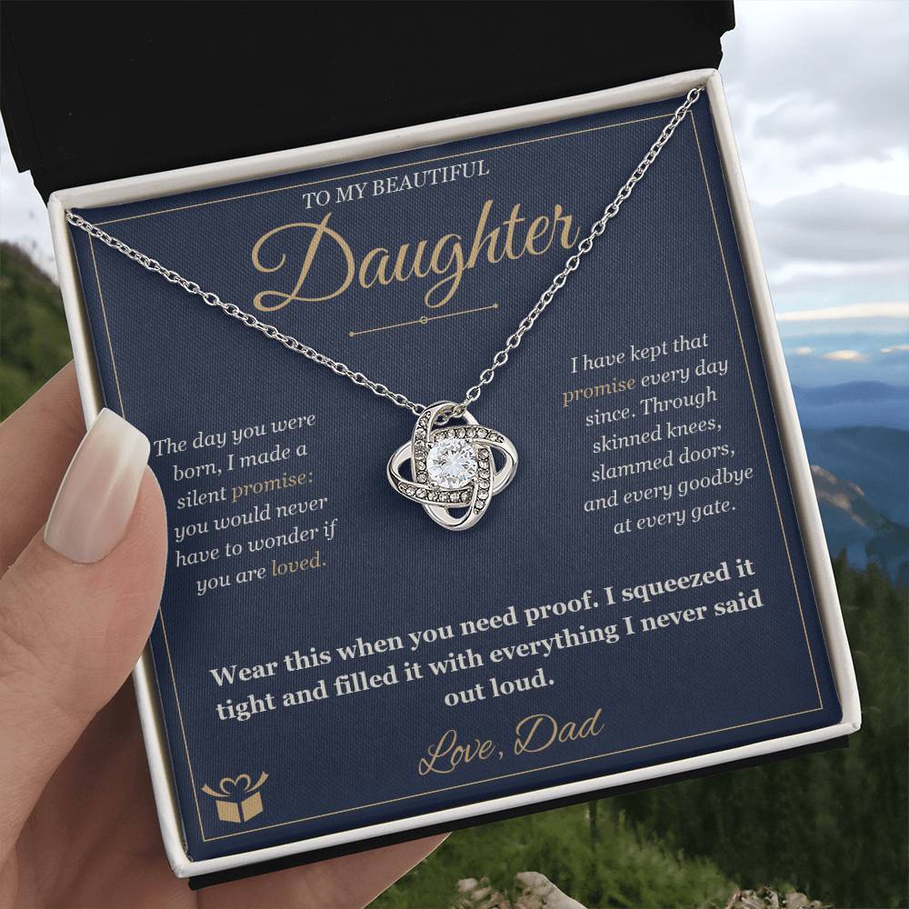 TEST CATALOG4379 - To My Beautiful Daughter Love Knot (delete me)