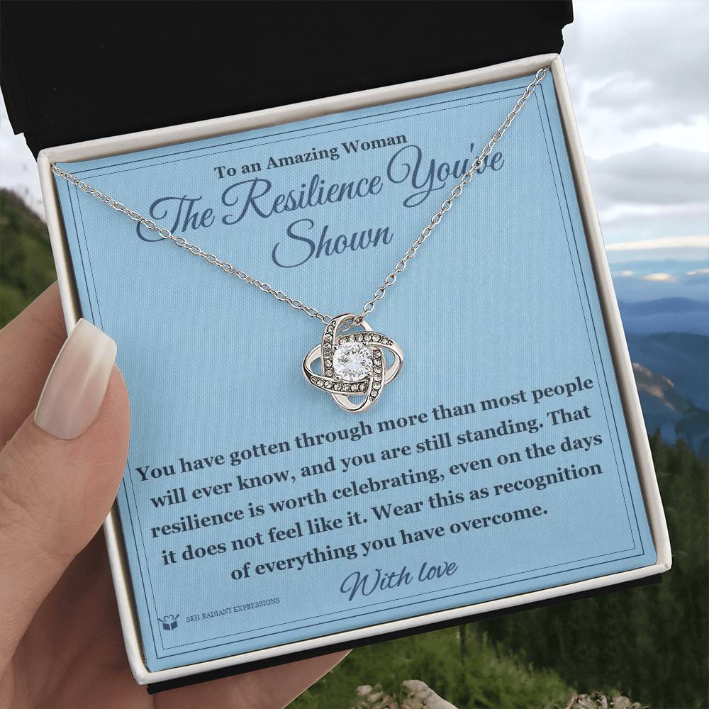 The Resilience You've Shown - Love Knot Necklace for Her