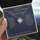 You Never Tried to Replace Anyone - Love Knot Necklace for Stepmom