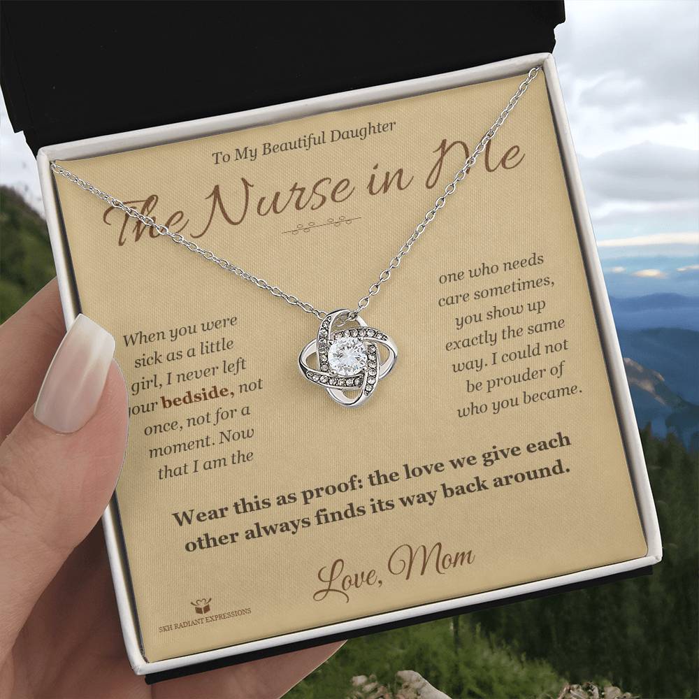 The Nurse in Me - Love Knot Necklace for Daughter