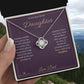 A Woman Now - Love Knot Necklace for Daughter - personalized keepsake gift from SKH Radiant Expressions