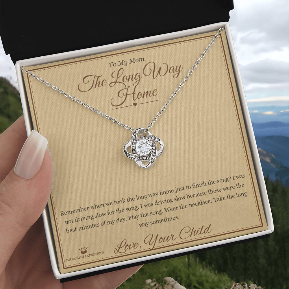 The Long Way Home - Love Knot Necklace for Mom