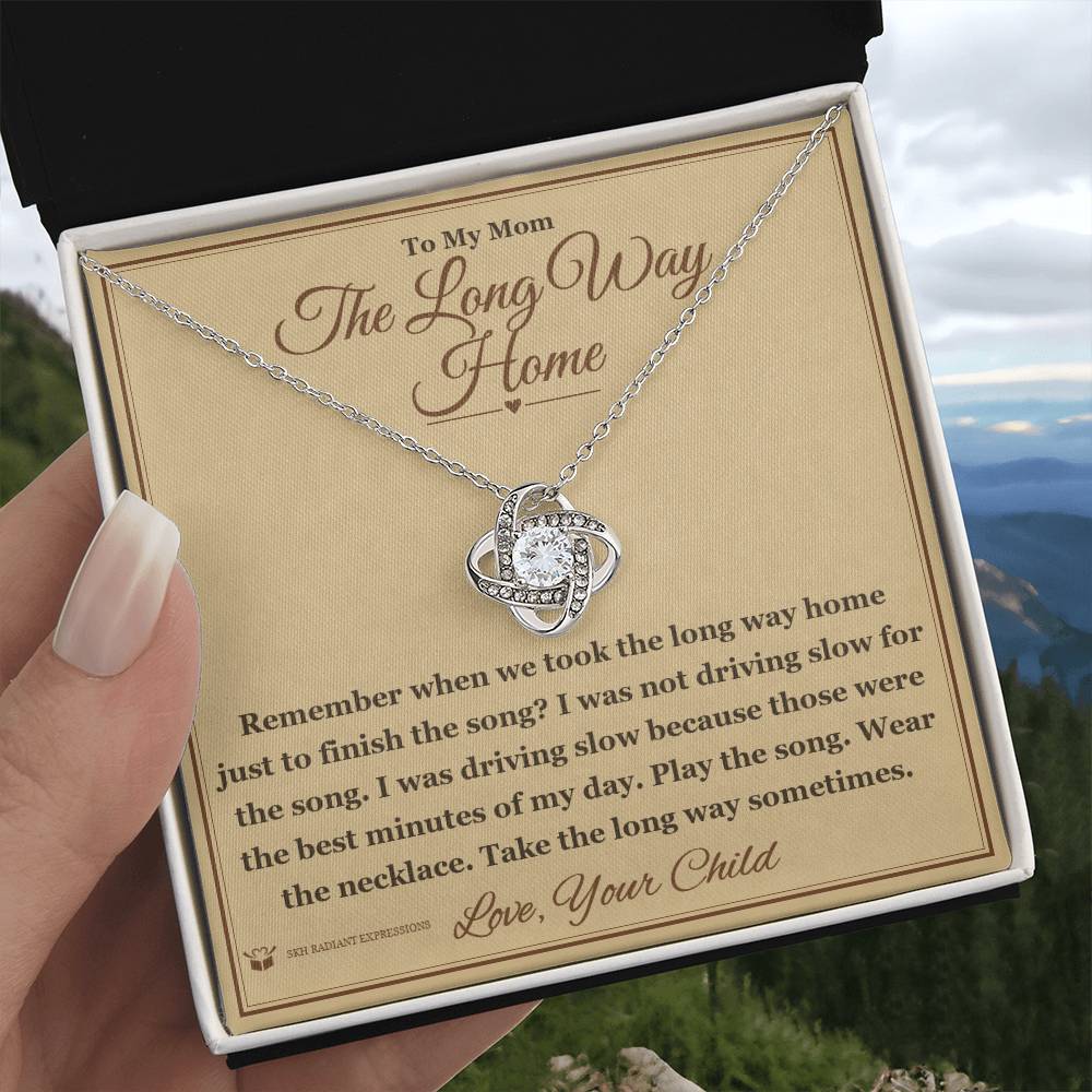 The Long Way Home - Love Knot Necklace for Mom