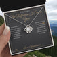 The Reflection I See in You - Love Knot Necklace for Grandson