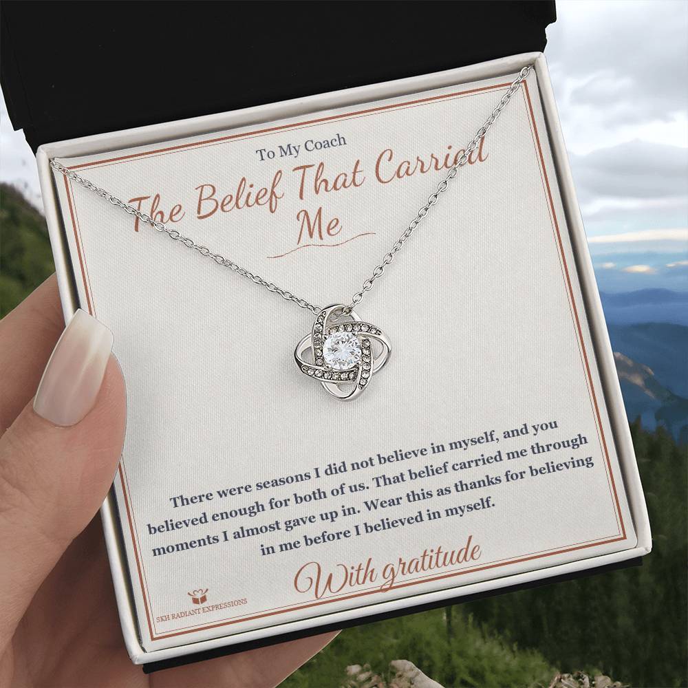 The Belief That Carried Me - Love Knot Necklace for Coach
