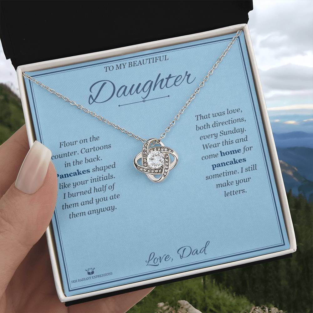 Sunday Pancakes - Love Knot Necklace for Daughter