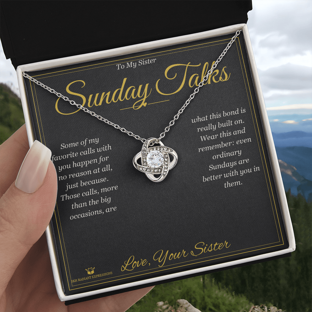 Sunday Talks - Love Knot Necklace for Sister