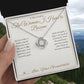 The Woman I Hope to Become - Love Knot Necklace for Grandmother
