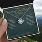 Watching You Become a Mother - Love Knot Necklace for Sister