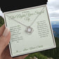 The Nights You Stayed Up - Love Knot Necklace for Mom - personalized keepsake gift from SKH Radiant Expressions