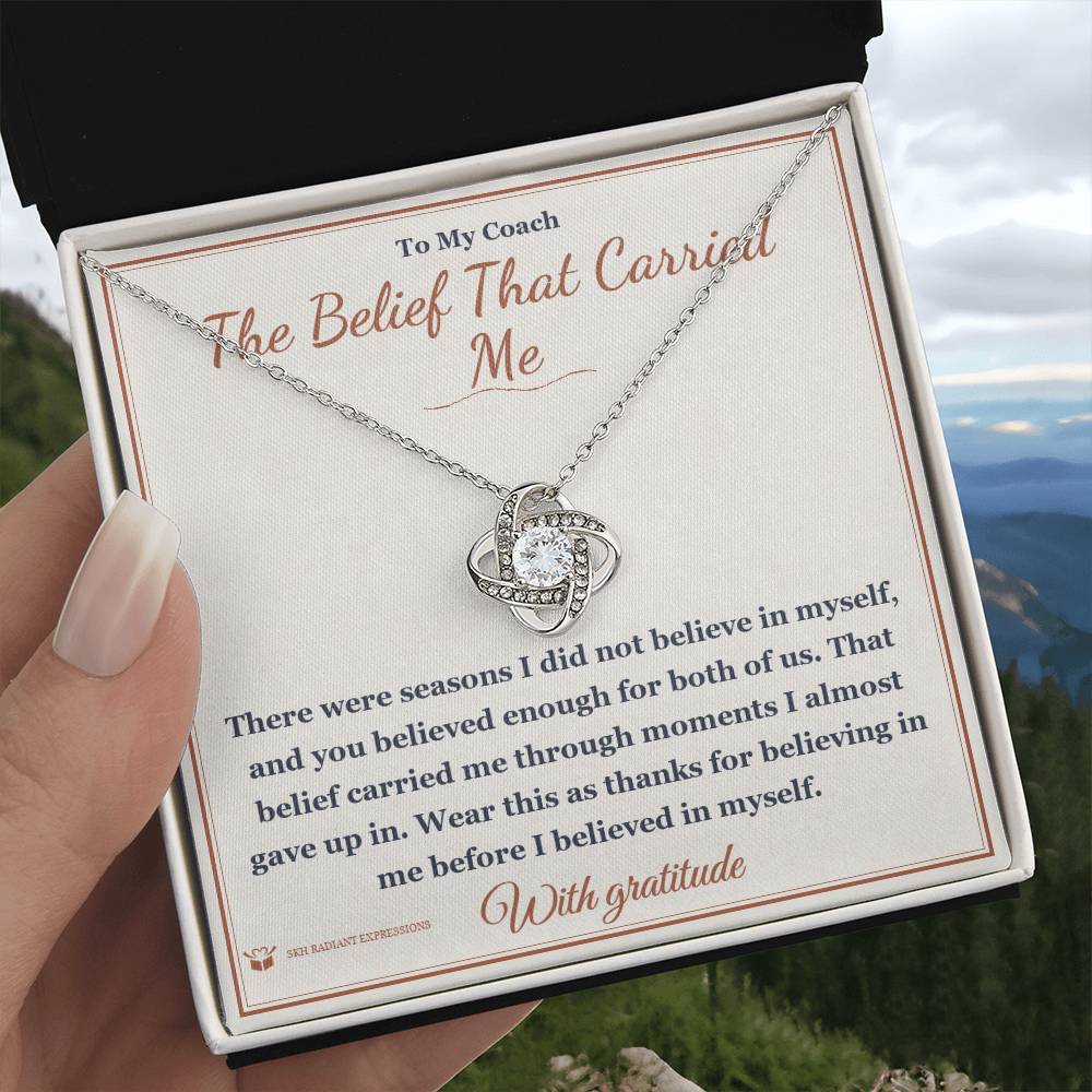 The Belief That Carried Me - Love Knot Necklace for Coach