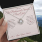 The Bridesmaid Speech I Never Gave - Love Knot Necklace for Sister