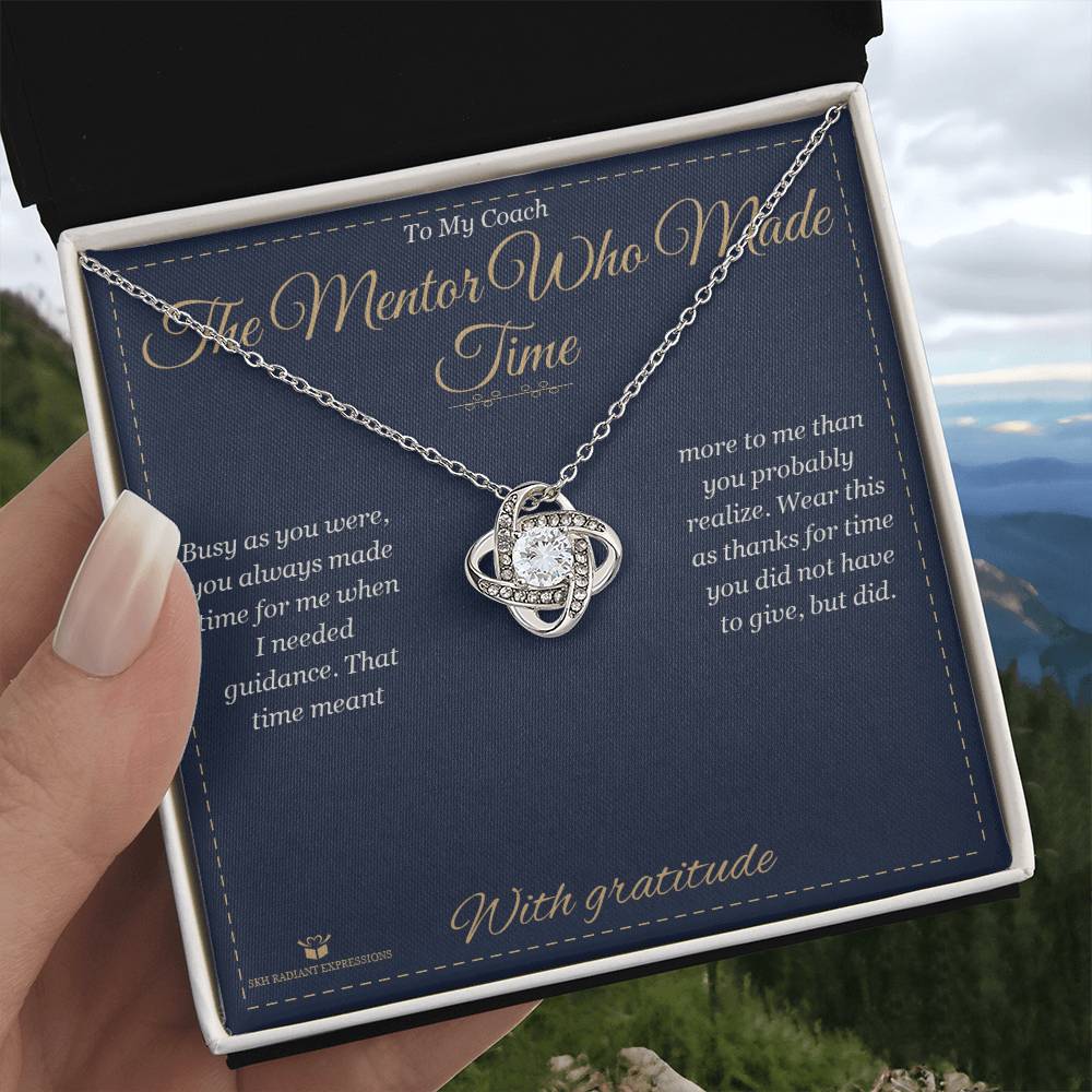 The Mentor Who Made Time - Love Knot Necklace for Coach