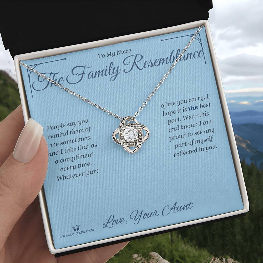 The Family Resemblance - Love Knot Necklace for Niece