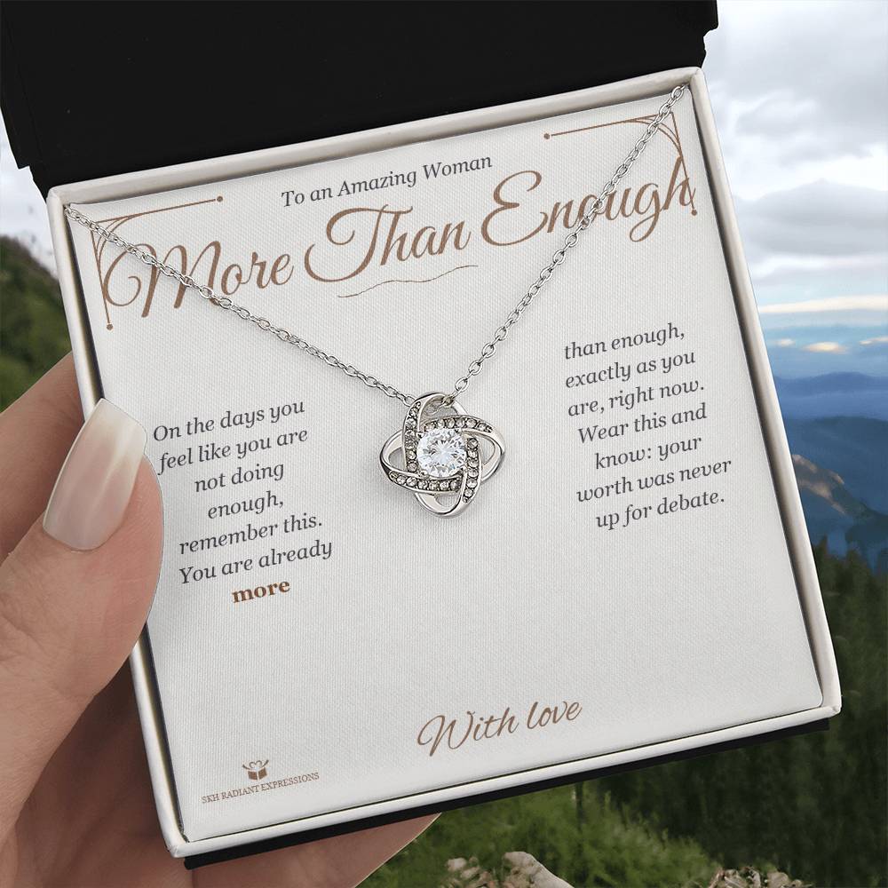 More Than Enough - Love Knot Necklace for Her