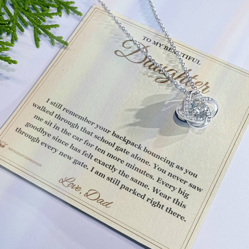 The School Gate - Love Knot Necklace for Daughter
