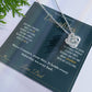 I Can Fix Anything But Time - Love Knot Necklace for Daughter