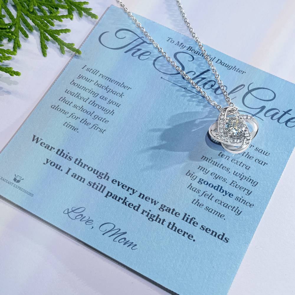 The School Gate - Love Knot Necklace for Daughter