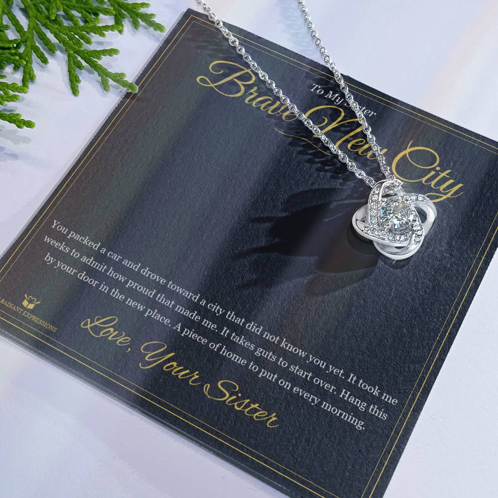 Brave New City - Love Knot Necklace for Sister
