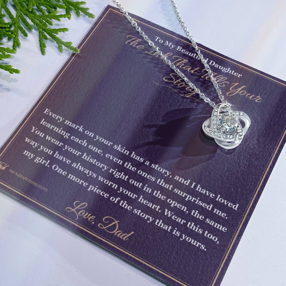 The Ink That Tells Your Story - Love Knot Necklace for Daughter