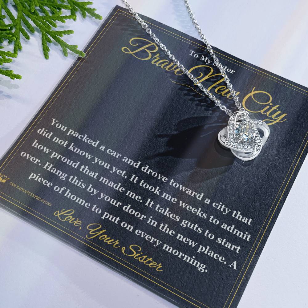 Brave New City - Love Knot Necklace for Sister